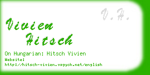 vivien hitsch business card